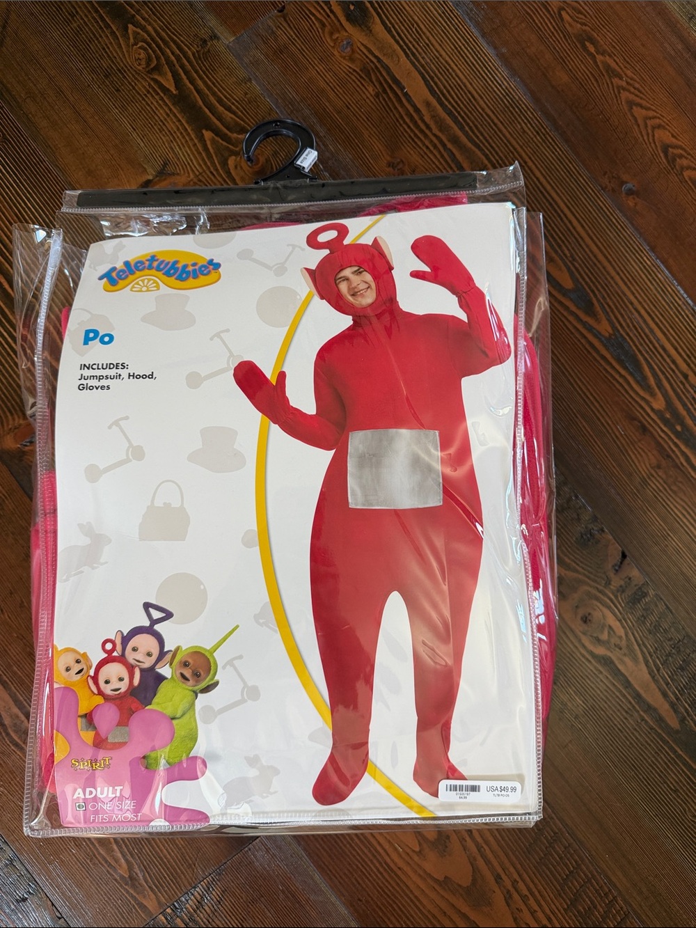 Spirit Teletubbies Po Costume - Red with Silver TV Panel